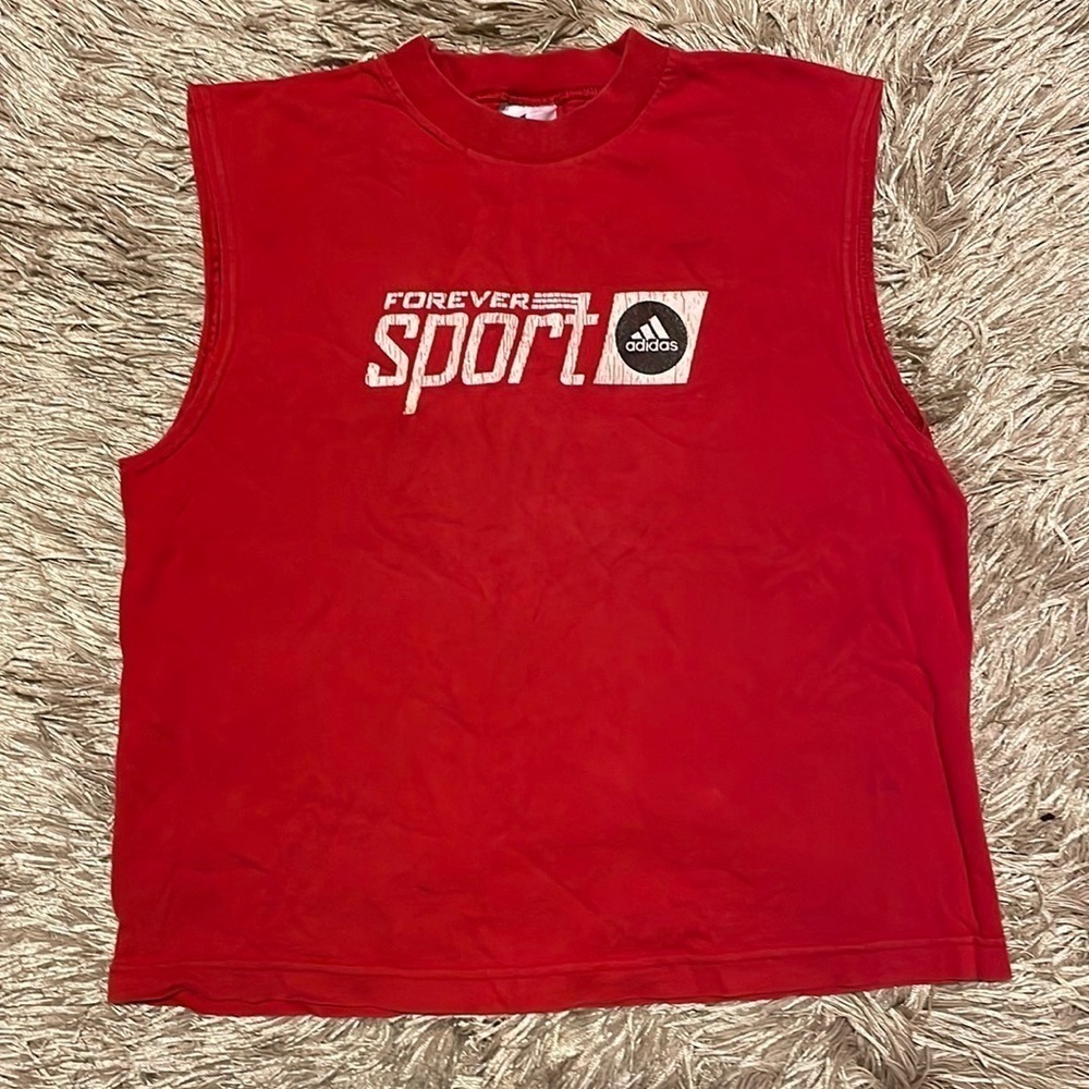 ADIDAS Forever Sport Red Muscle Shirt